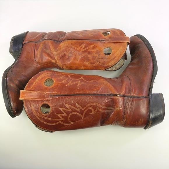 Acme Brown Leather Cowboy Western Boots Size 8.5 main image 5